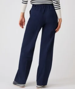 Pantalon large enfilable maille jersey