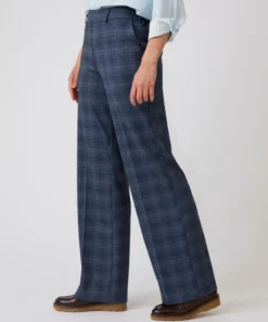 Pantalon large enfilable maille jacquard