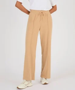 Pantalon large en maille piquée
