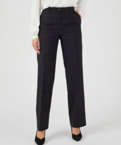 Pantalon large mélange laine bi-stretch 2 statures
