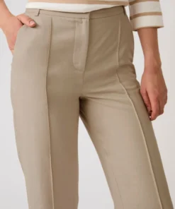 Pantalon large mélange lin