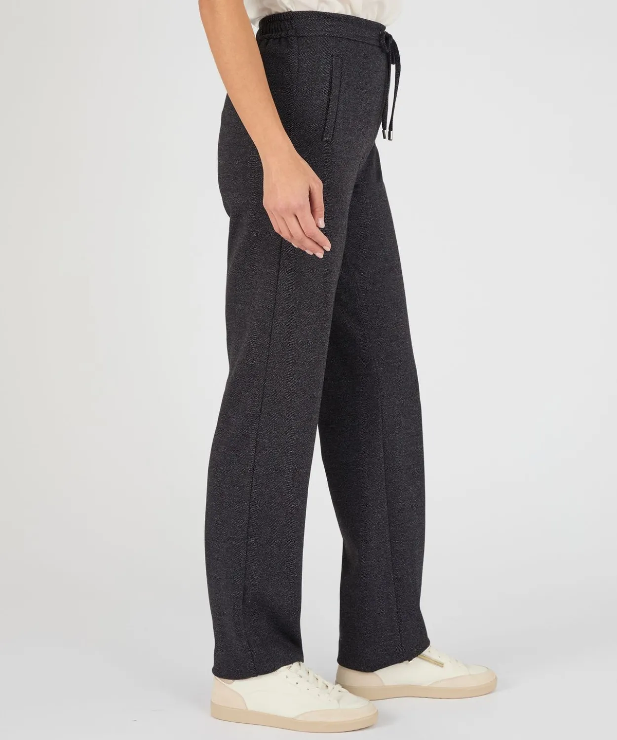 Pantalon maille jacquard enfilable