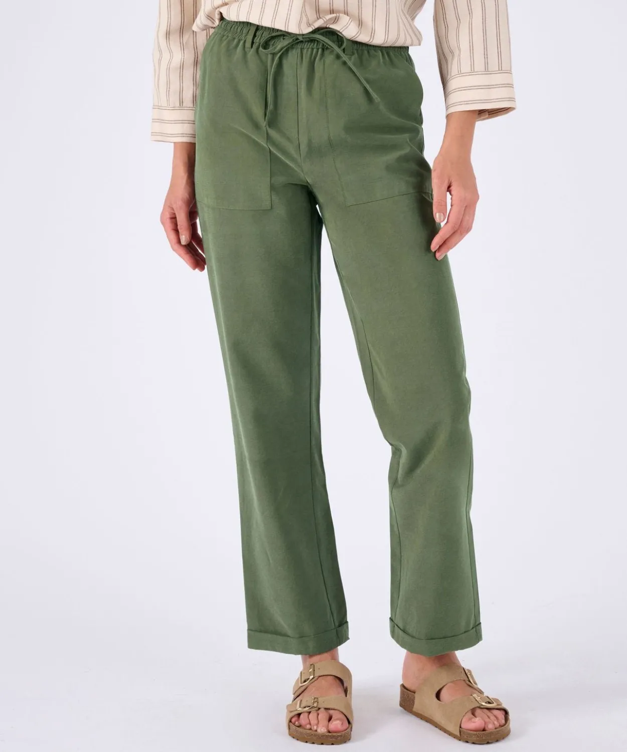 Pantalon 7/8ème enfilable poches cargo