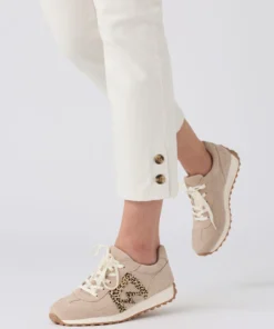Pantalon 7/8ème fantaisie boutonnée