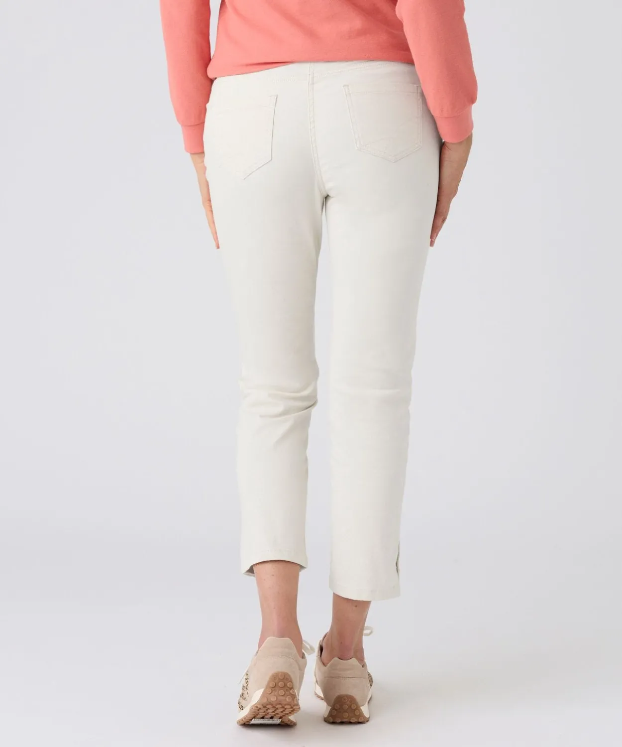 Pantalon 7/8ème fantaisie boutonnée