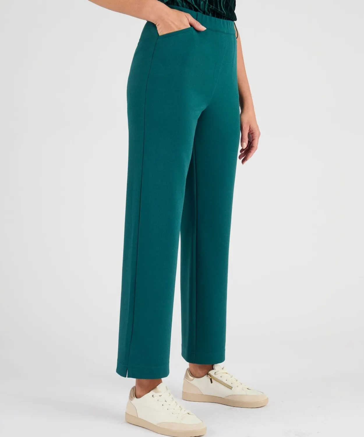 Pantalon 7/8ème maille crêpe