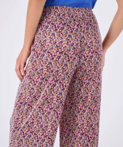 Pantalon 7/8ème maille plissée