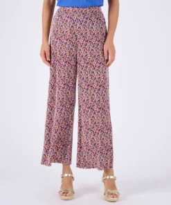 Pantalon 7/8ème maille plissée