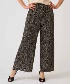Pantalon 7/8ème plissé permanent