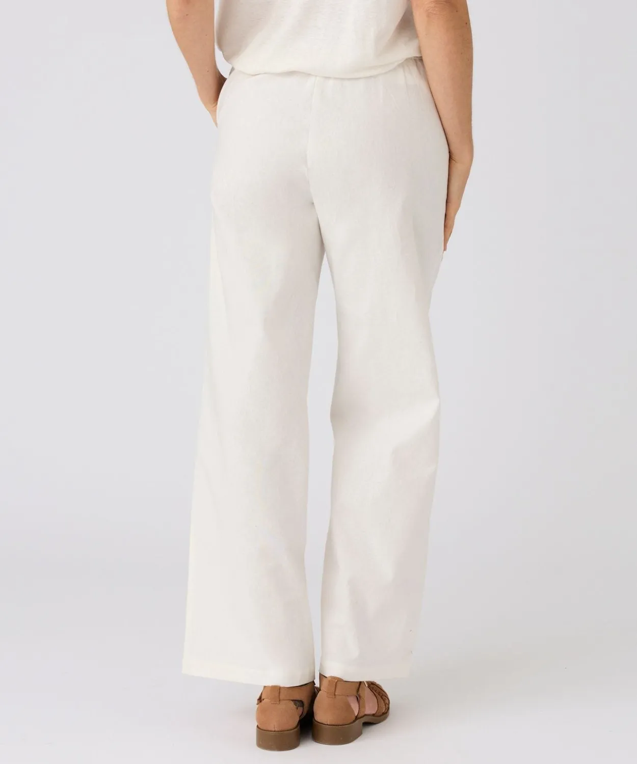 Pantalon mélange lin et coton