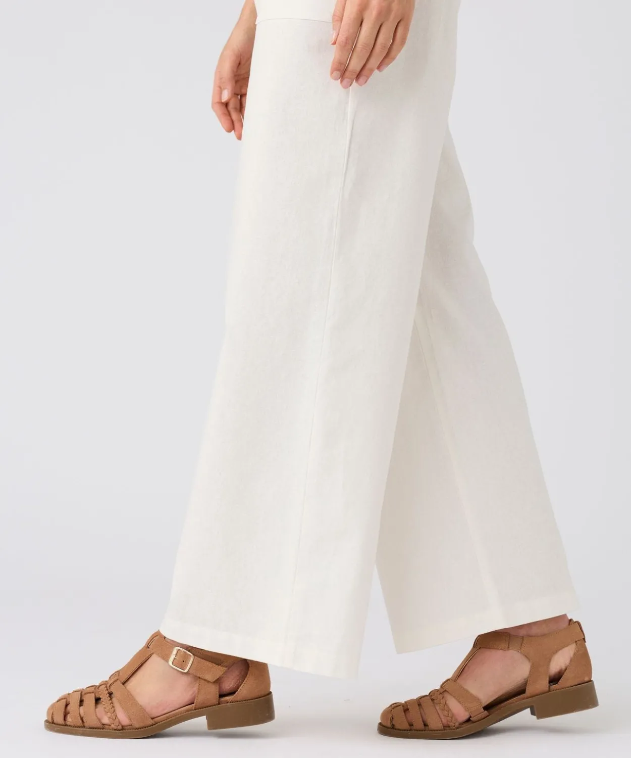 Pantalon mélange lin et coton