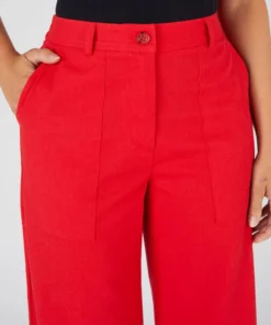 Pantalon mélange lin et coton