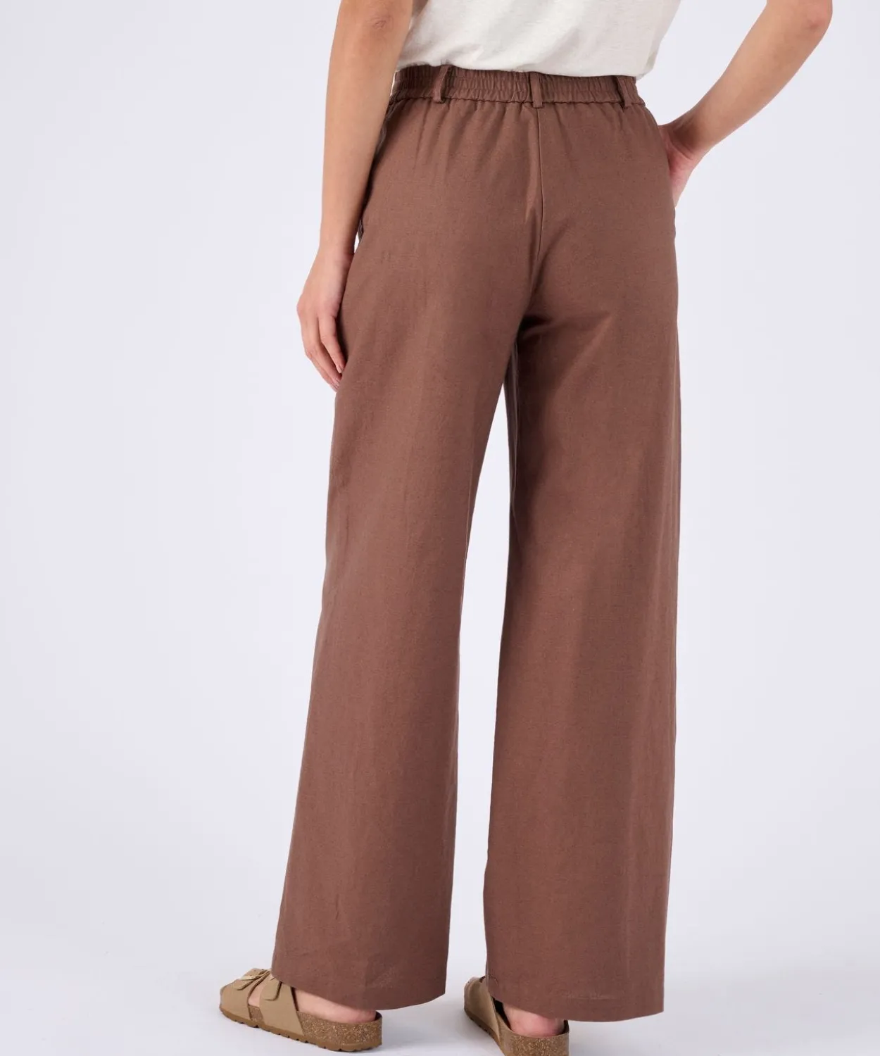 Pantalon mélange lin et coton