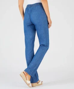 Pantalon tissu chambray