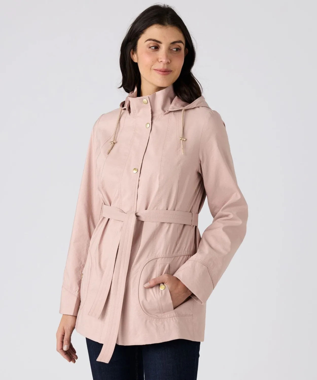 Parka légère tissu texturé satiné