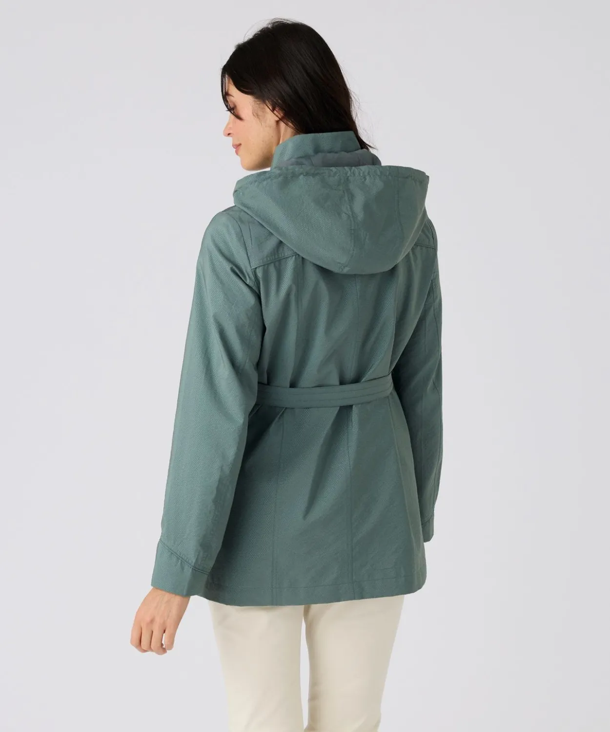 Parka légère tissu texturé satiné