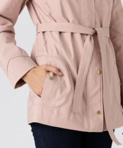 Parka légère tissu texturé satiné