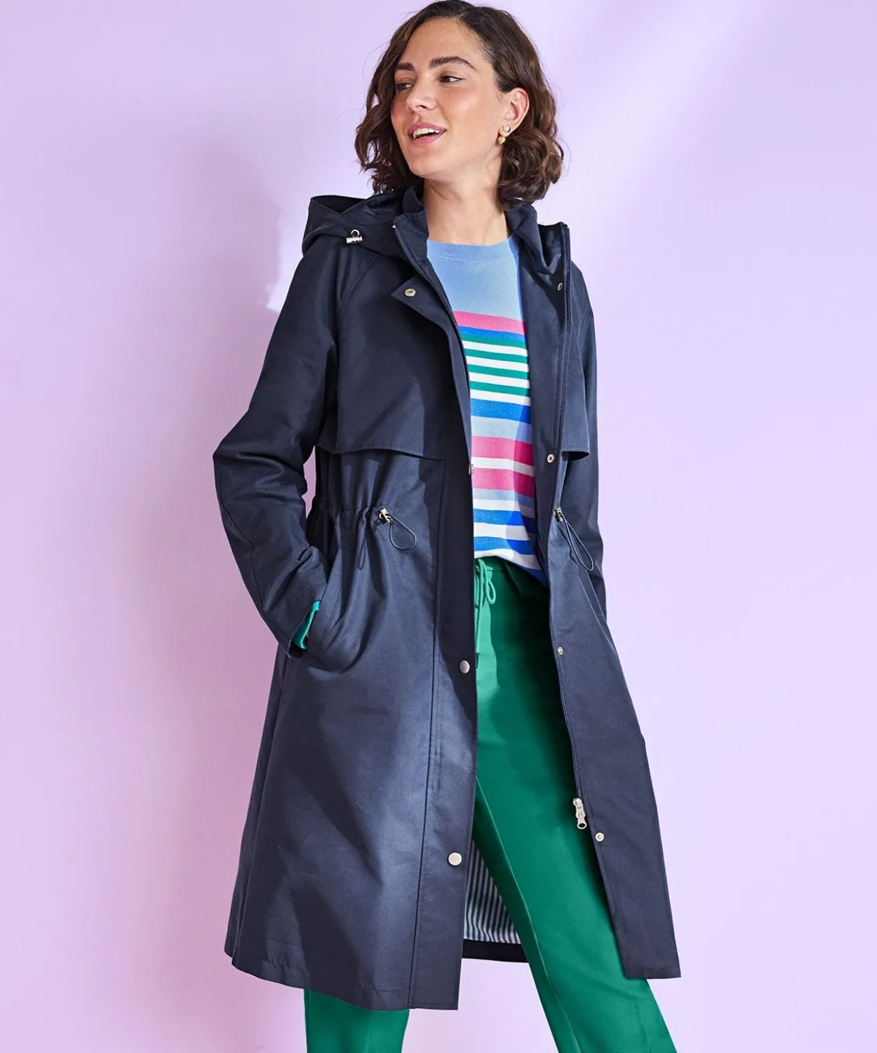 Parka longue esprit trench
