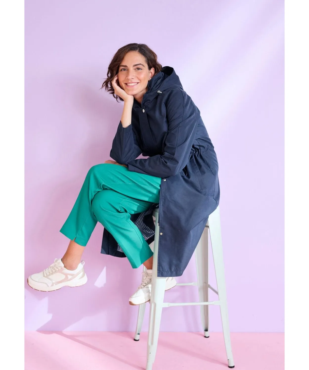 Parka longue esprit trench