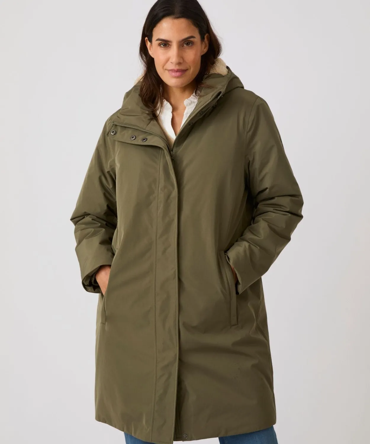 Parka Thermolactyl RainProtect by Damart, doublée maille sherpa