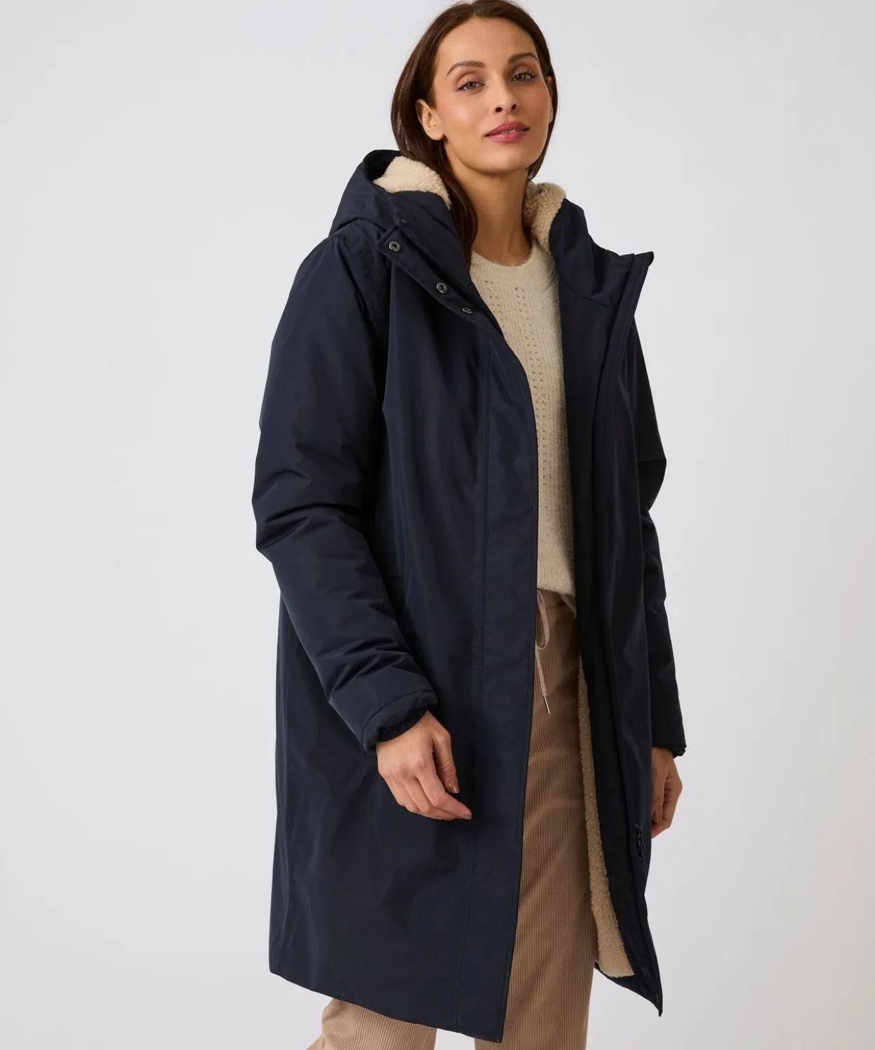 Parka Thermolactyl RainProtect by Damart, doublée maille sherpa