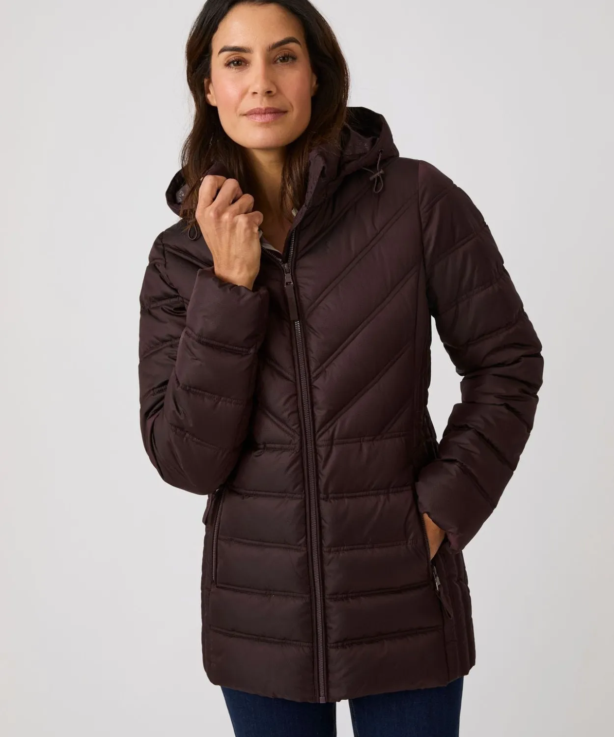 Parka tissu reliéfé Thermolactyl