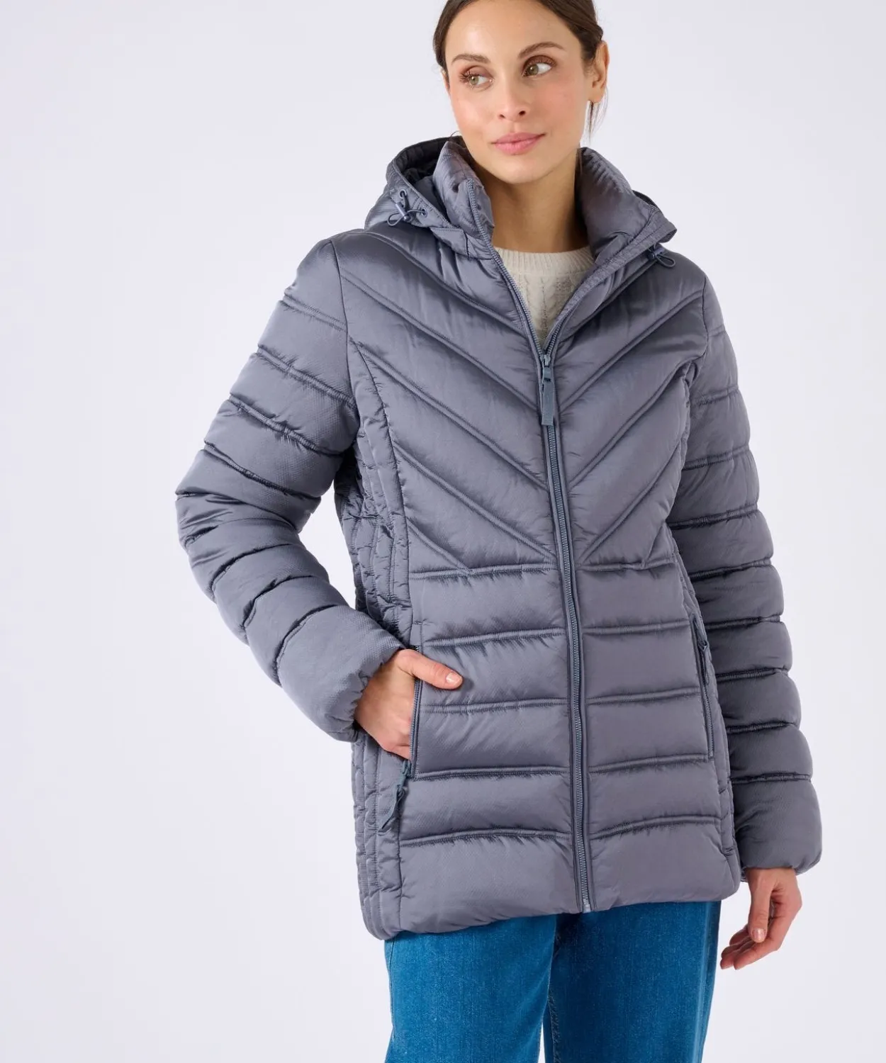 Parka tissu reliéfé Thermolactyl