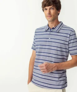 Polo maille jersey rayé