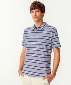 Polo maille jersey rayé
