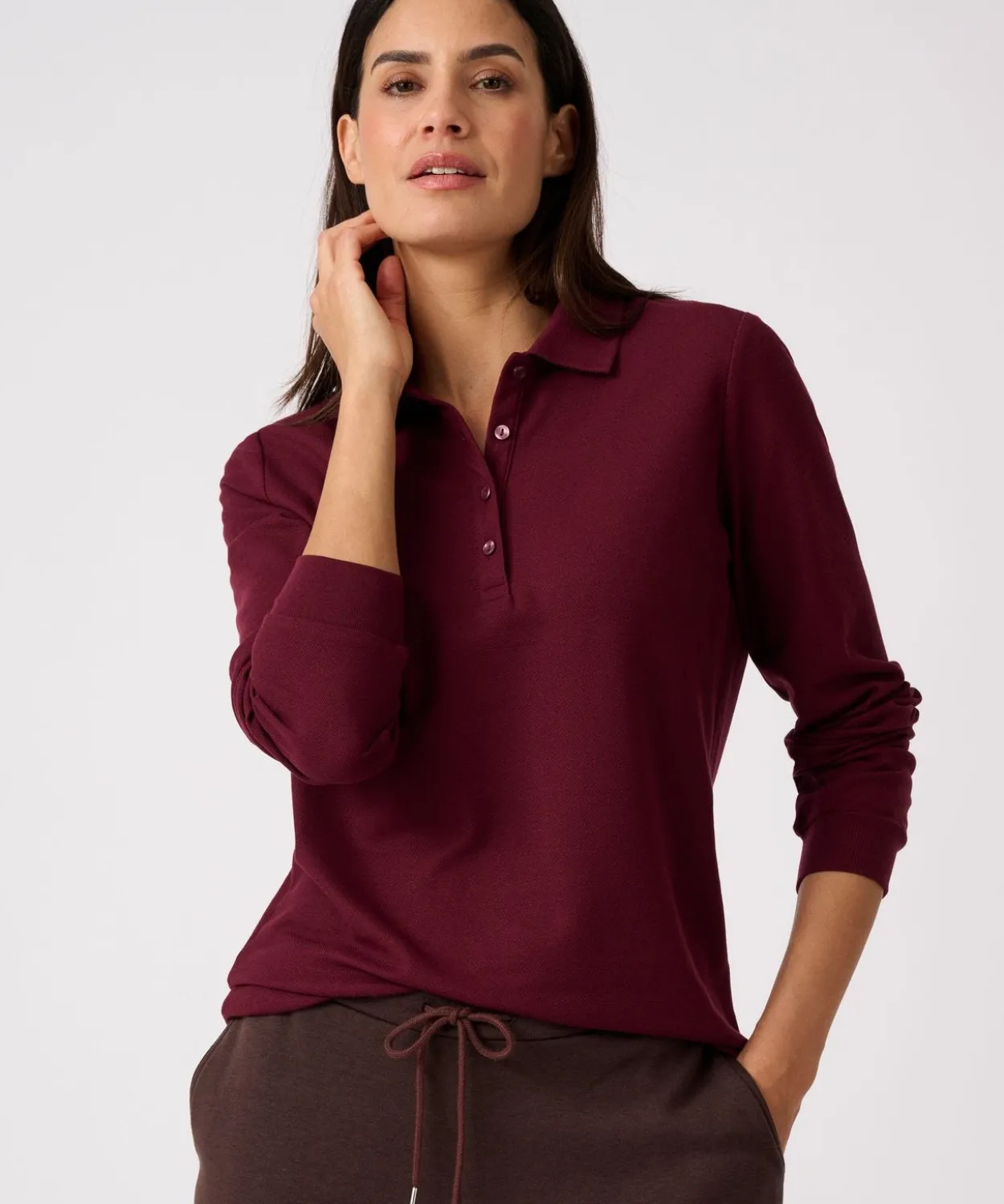 Polo maille piquée