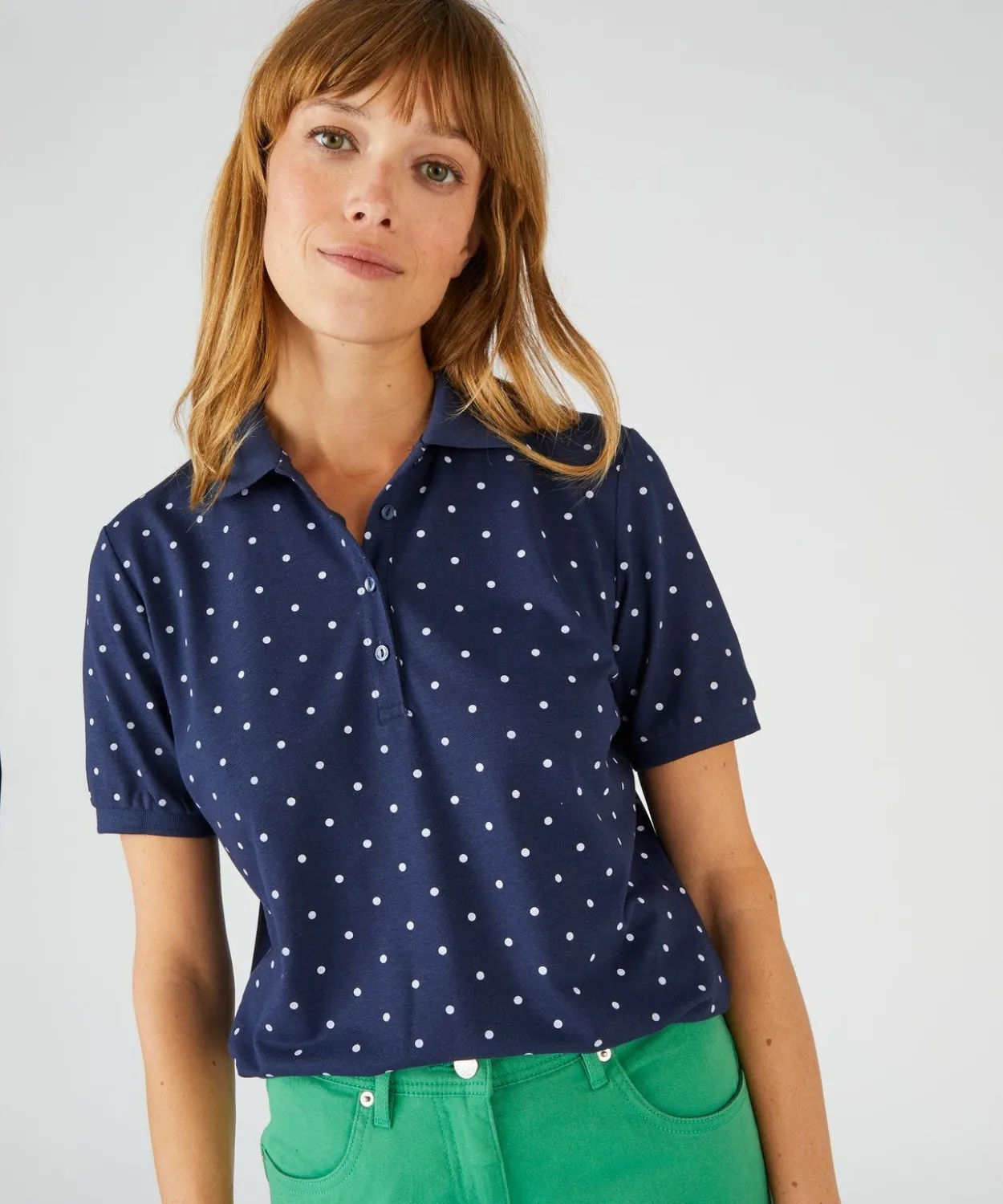 Polo maille piquée