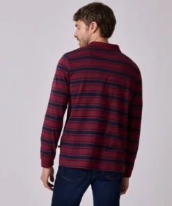 Polo manches longues en maille jersey