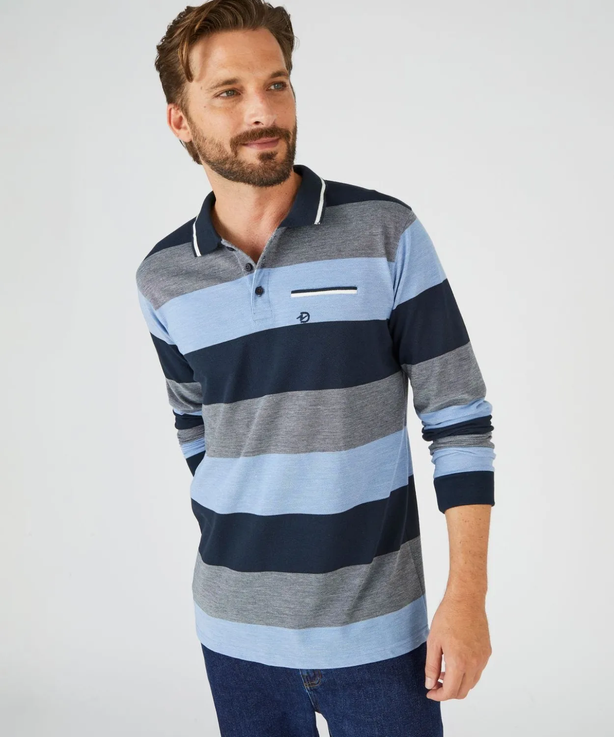 Polo mélange coton