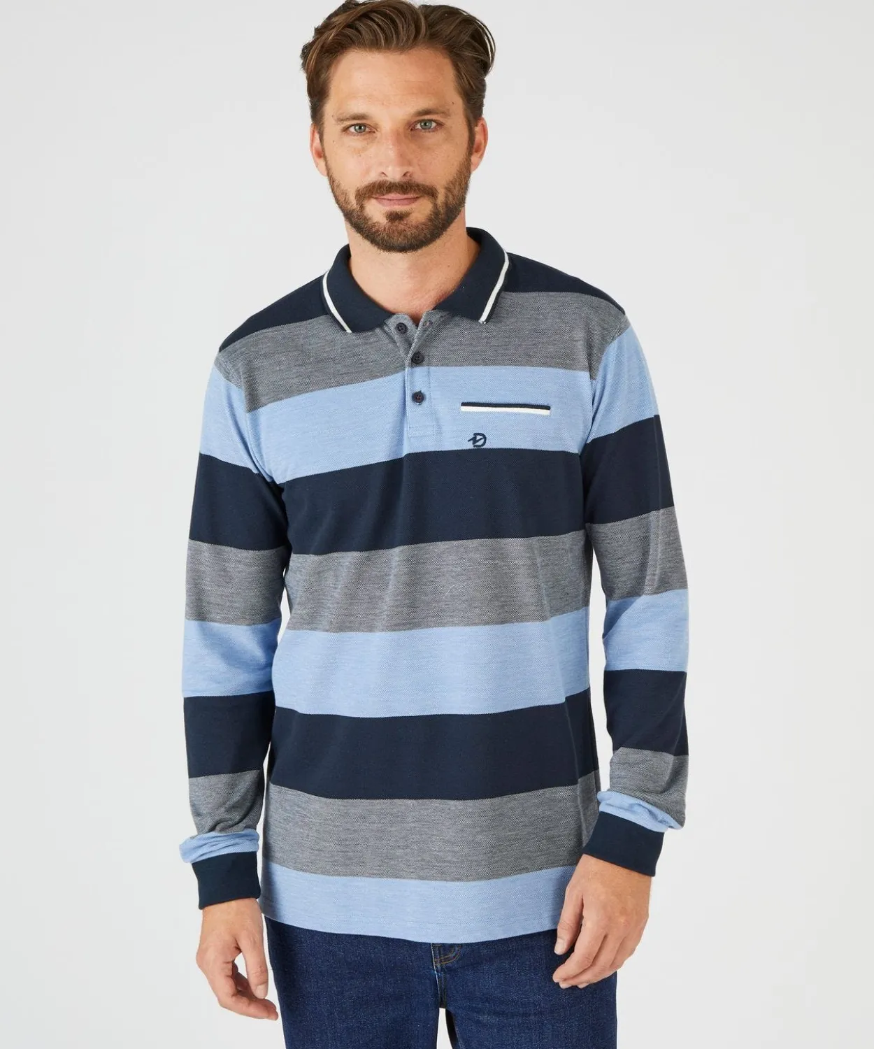 Polo mélange coton