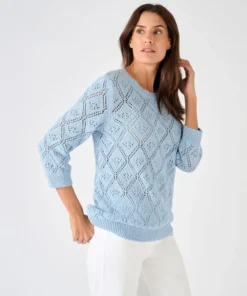 Pull ajouré fil ruban