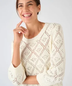 Pull ajouré fil ruban