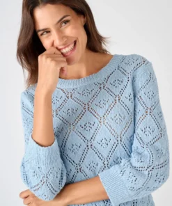 Pull ajouré fil ruban