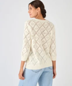 Pull ajouré fil ruban