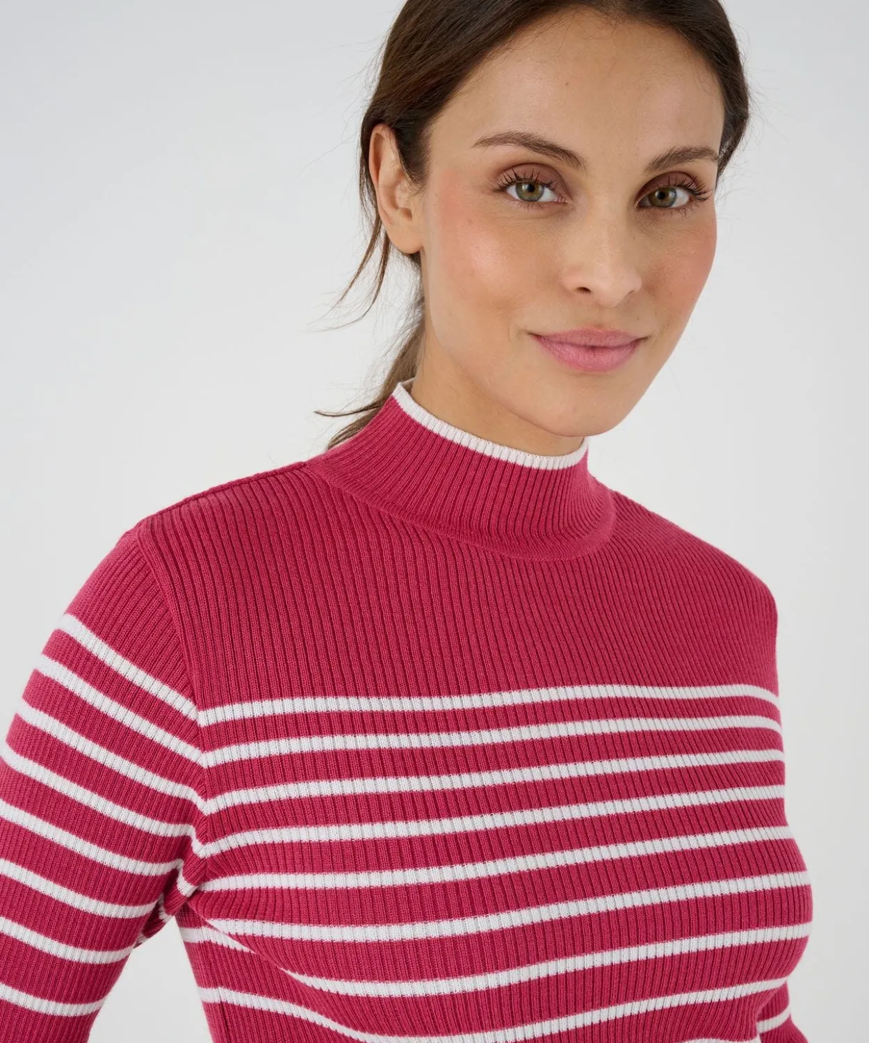 Pull-chaussette col montant 50% laine mérinos