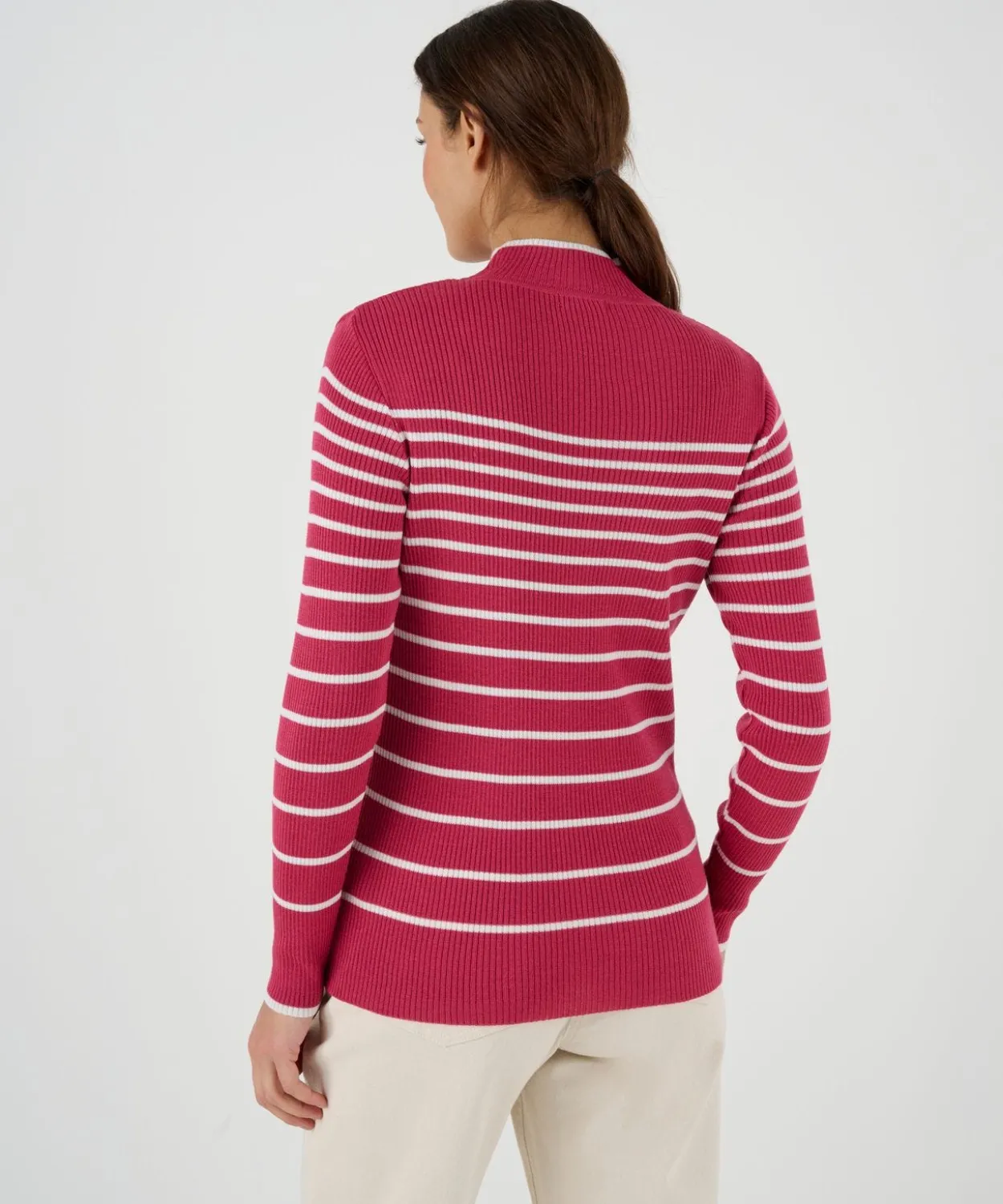 Pull-chaussette col montant 50% laine mérinos