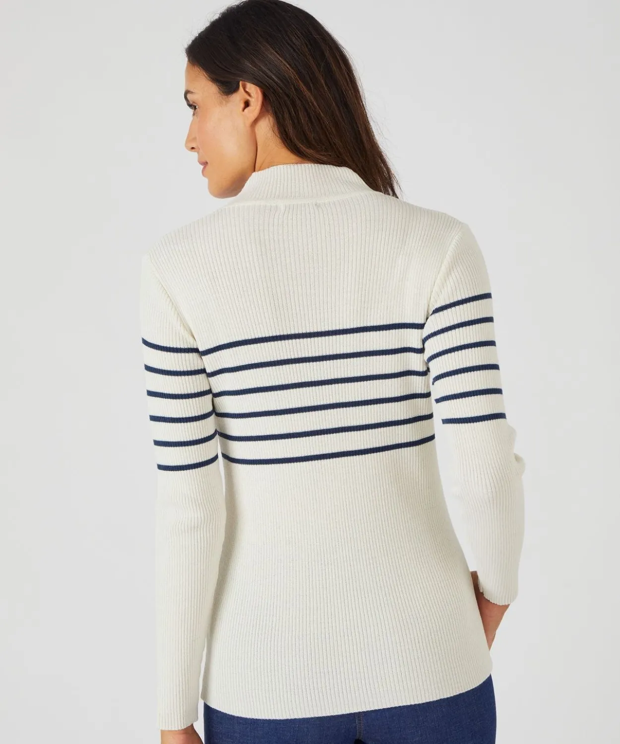 Pull-chaussette col montant 50% laine mérinos