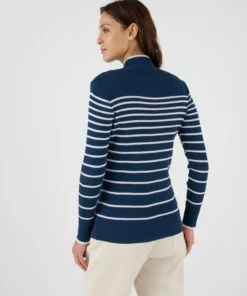 Pull-chaussette col montant 50% laine mérinos