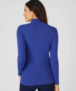 Pull-chaussette col montant 50% laine mérinos