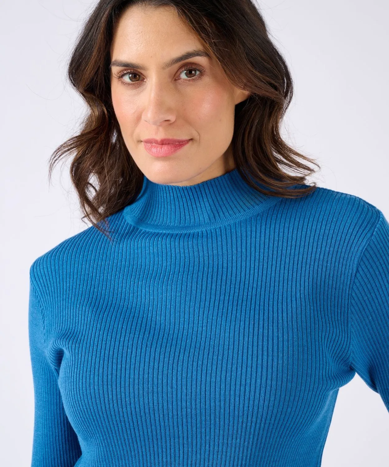 Pull-chaussette col montant 50% laine mérinos