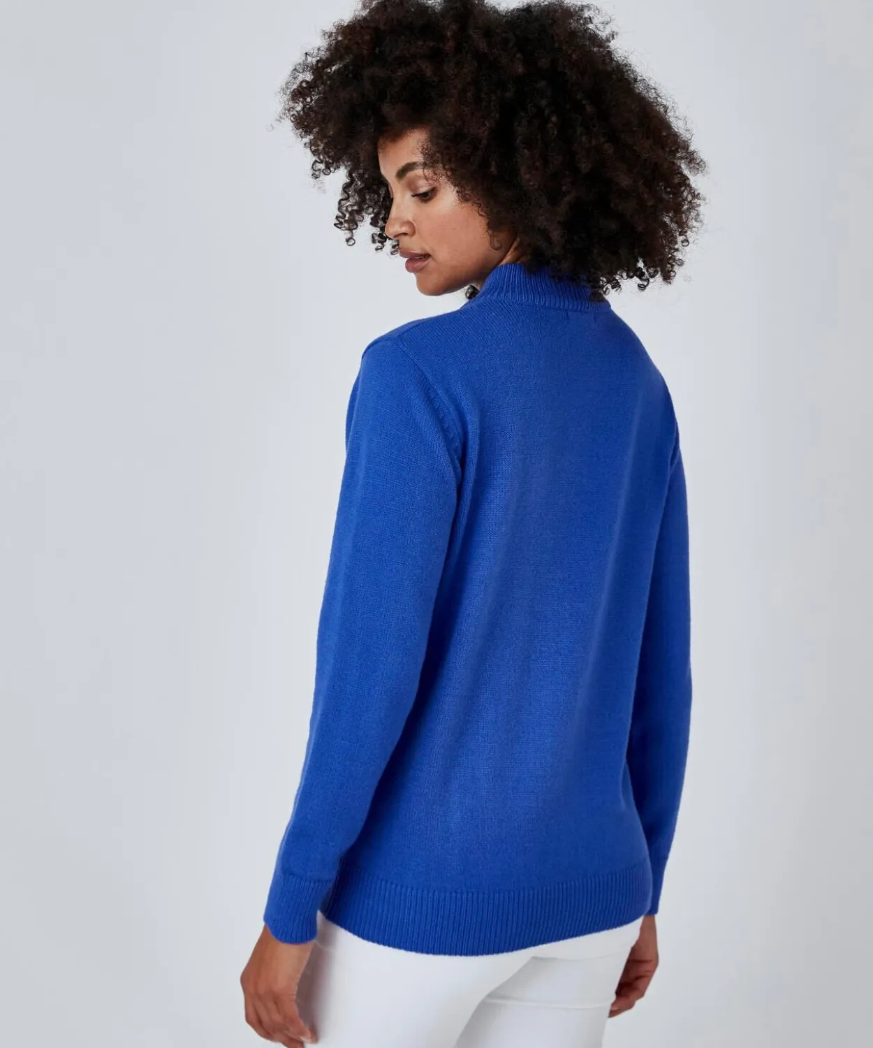Pull col montant boutonné