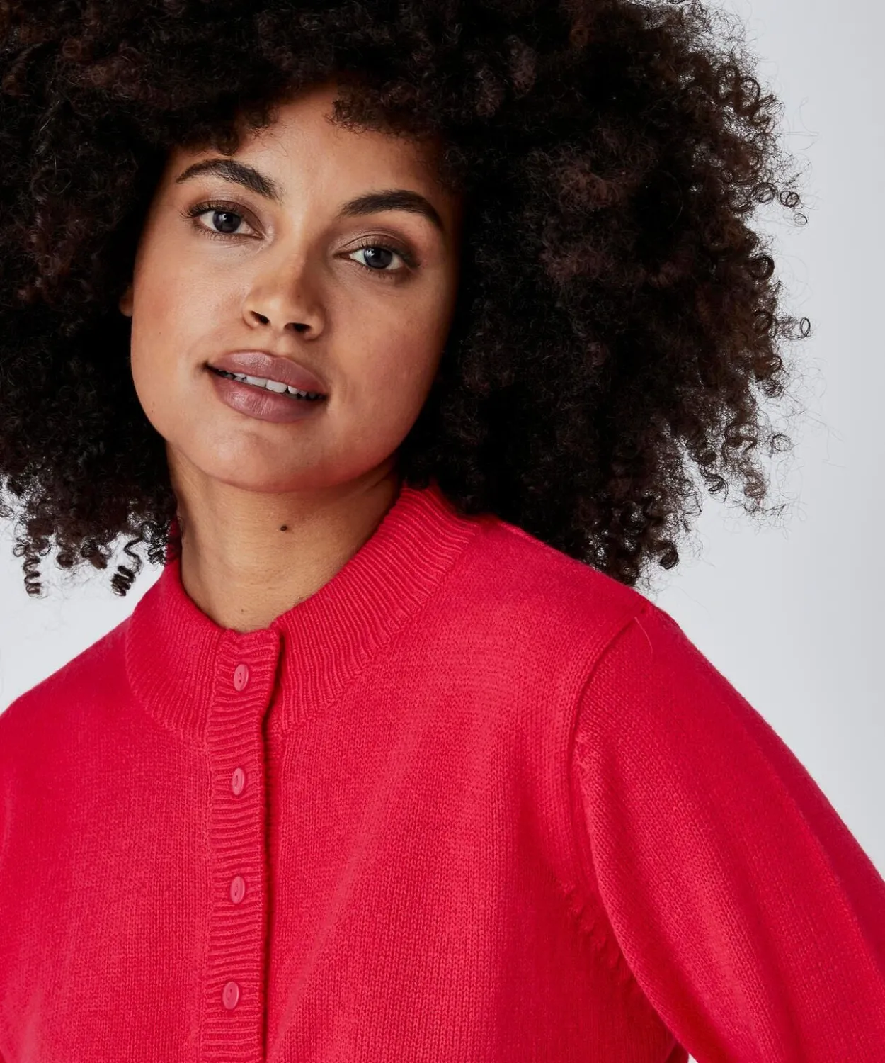 Pull col montant boutonné