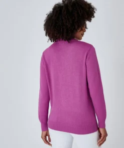 Pull col montant boutonné