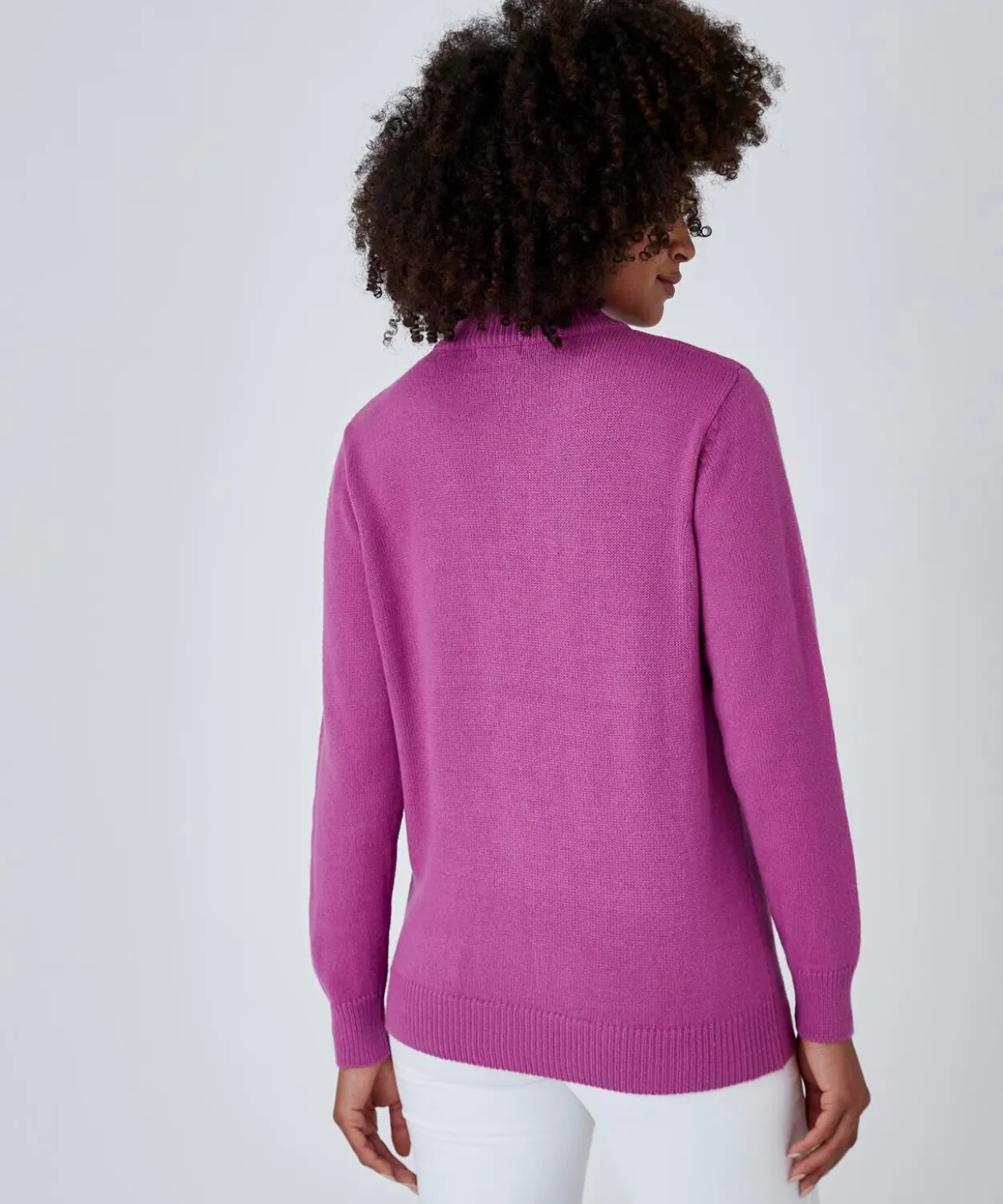 Pull col montant boutonné