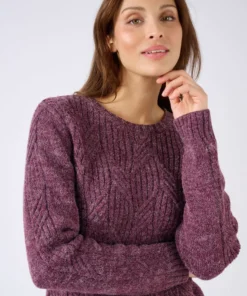 Pull col rond maille chinée Thermolactyl