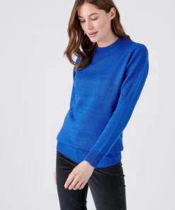 Pull col rond maille jersey